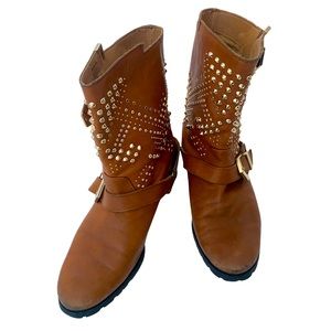 Cool ZARA LEATHER BOOTS